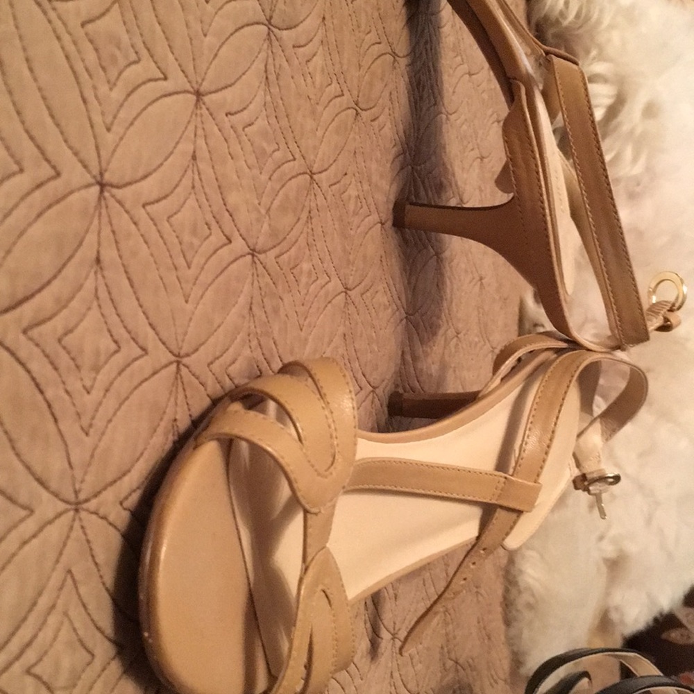 T strap ankle sandal.